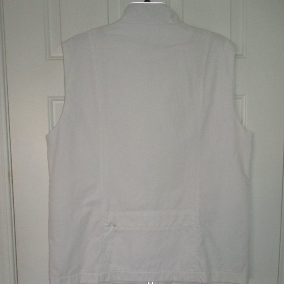 Ashworth Weather Systems Womens White Full Zip Mesh Lined Golf Wind Vest - XL - Picture 3 of 3